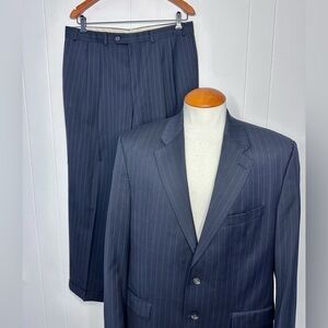 Ralph Lauren Navy Pinstripe Suit